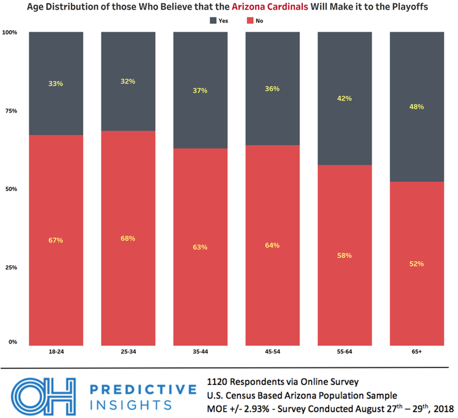 Arizona Residents Are Skeptical That the Arizona Cardinals Will Make It to the Playoffs