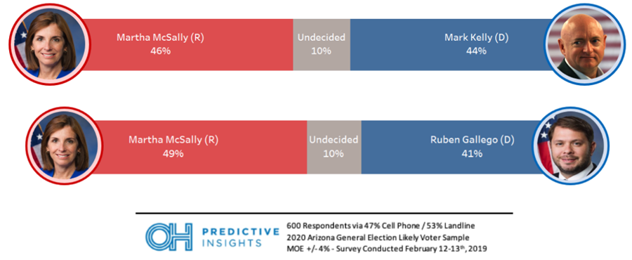 Arizona Senate 2020 Head-to-Head Matchups
